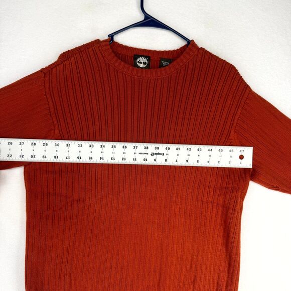 Timberland 100% Cotton Dark‎ Red Sweater Womens Size M - Picture 9 of 9